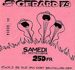 Golden Earring 1979 show ticket#6384 Wépion (Belgium) - Fête St Gérard